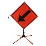 Roll Up Sign & Stand - Arrow Symbol Reflective Roll Up Traffic Sign